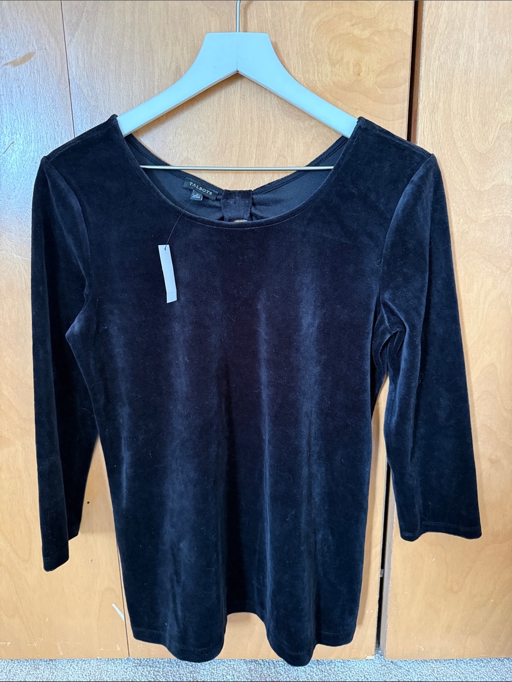 NWT Talbots velvet like top size S